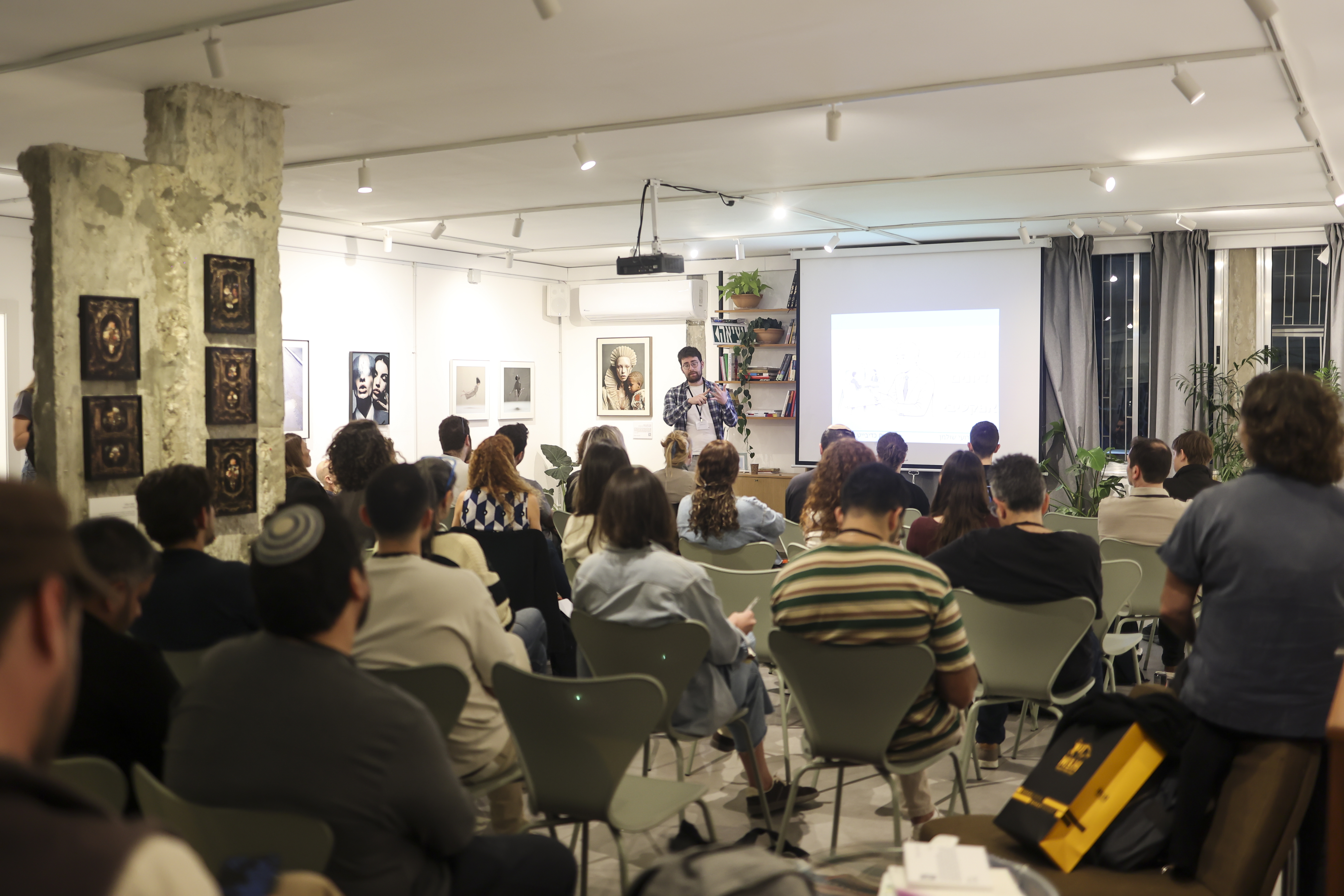 Workshop session with audience